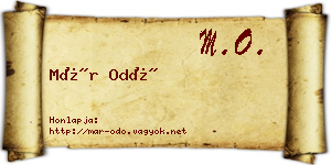 Már Odó névjegykártya